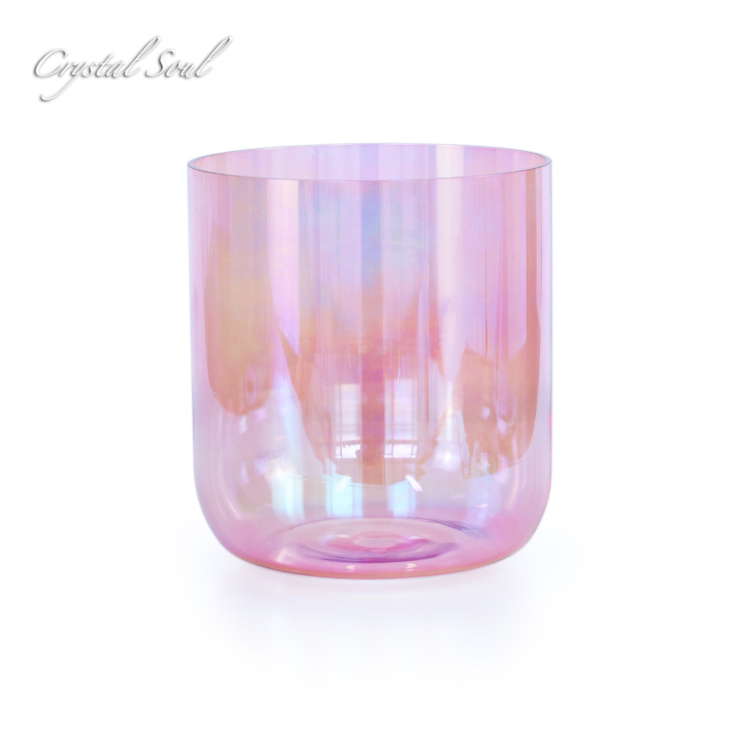 Crystal Soul Aurora Translucent Pink Alchemy Crystal Singing Bowl