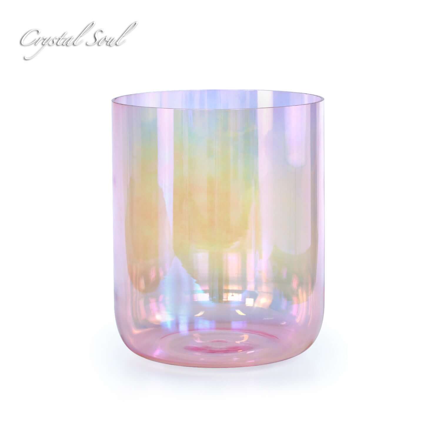 Crystal Soul Pink Purple Clear Alchemy Crystal Bowl