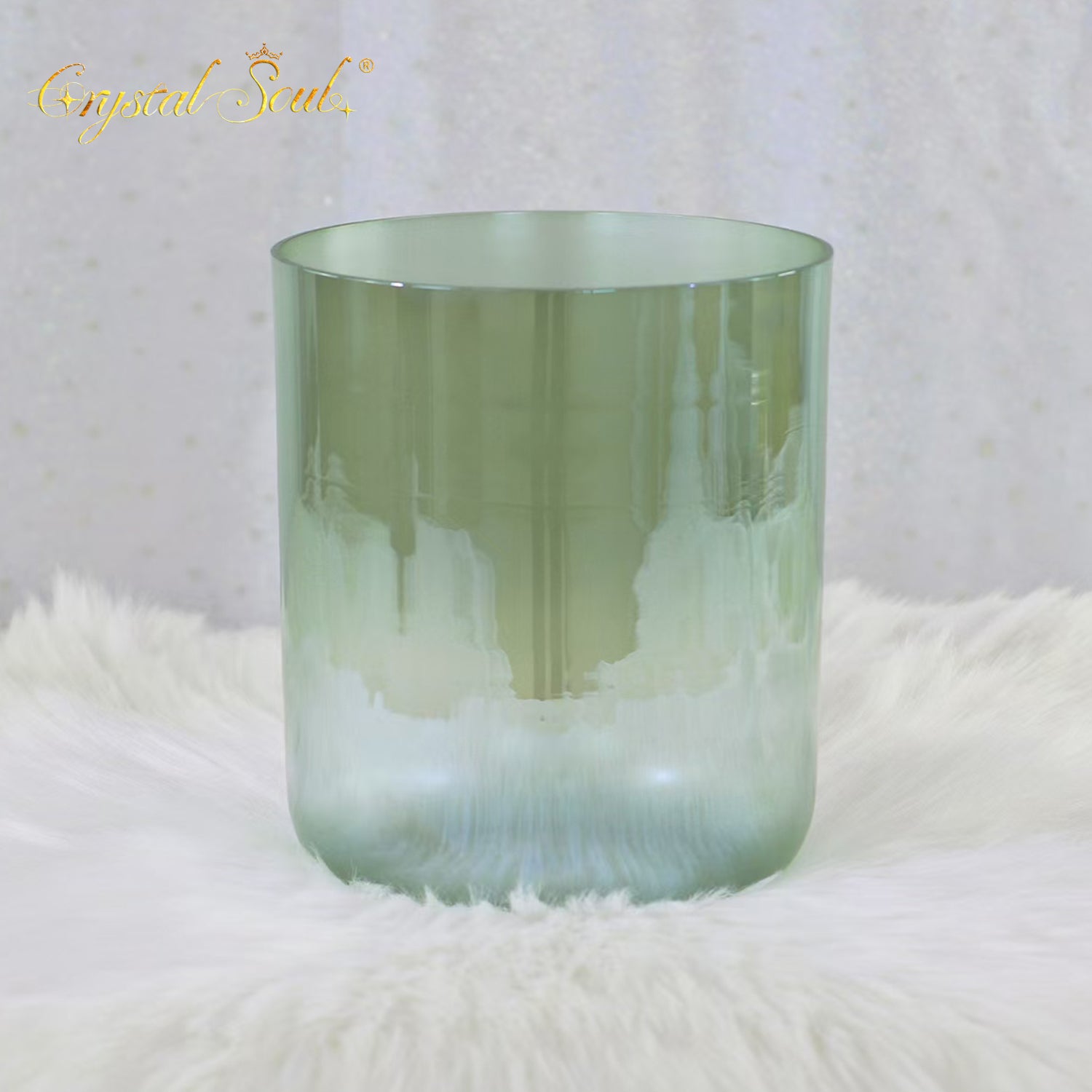 Crystal Soul Bright Green Clear Alchemy Crystal Bowl