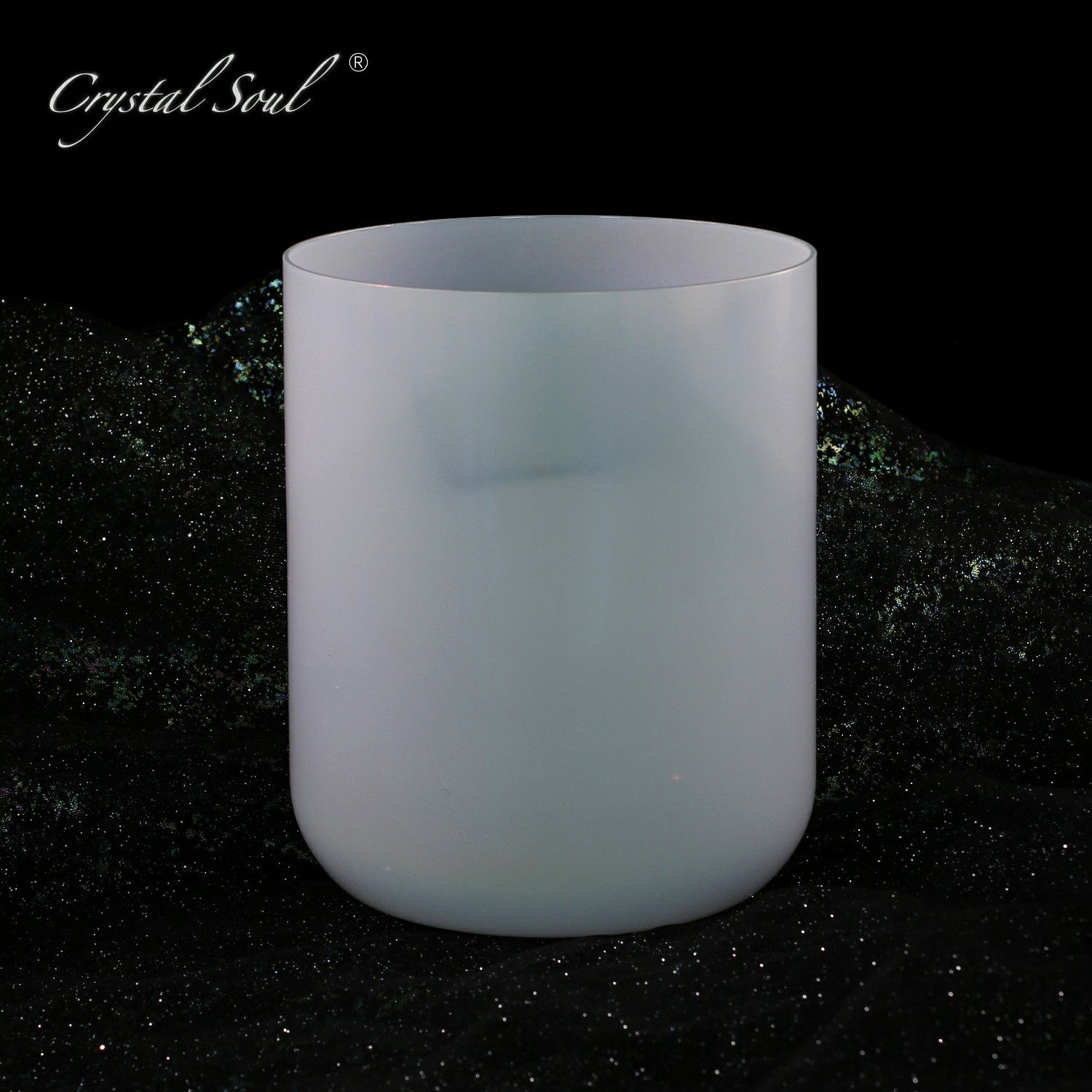 Crystal Soul Alchemy Crystal Bowl in Ink Gray