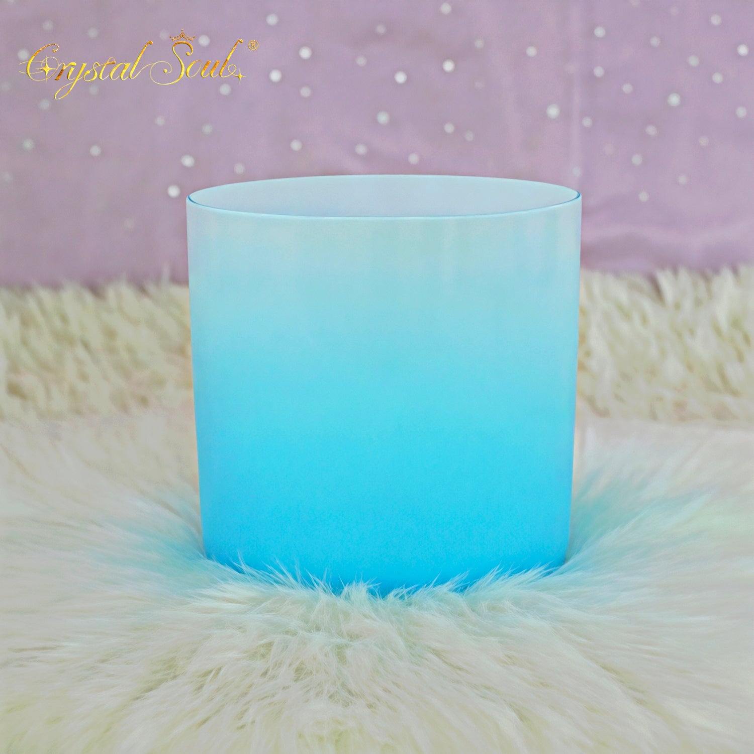 Crystal Soul Azure Gradient Clear Alchemy Crystal Bowl