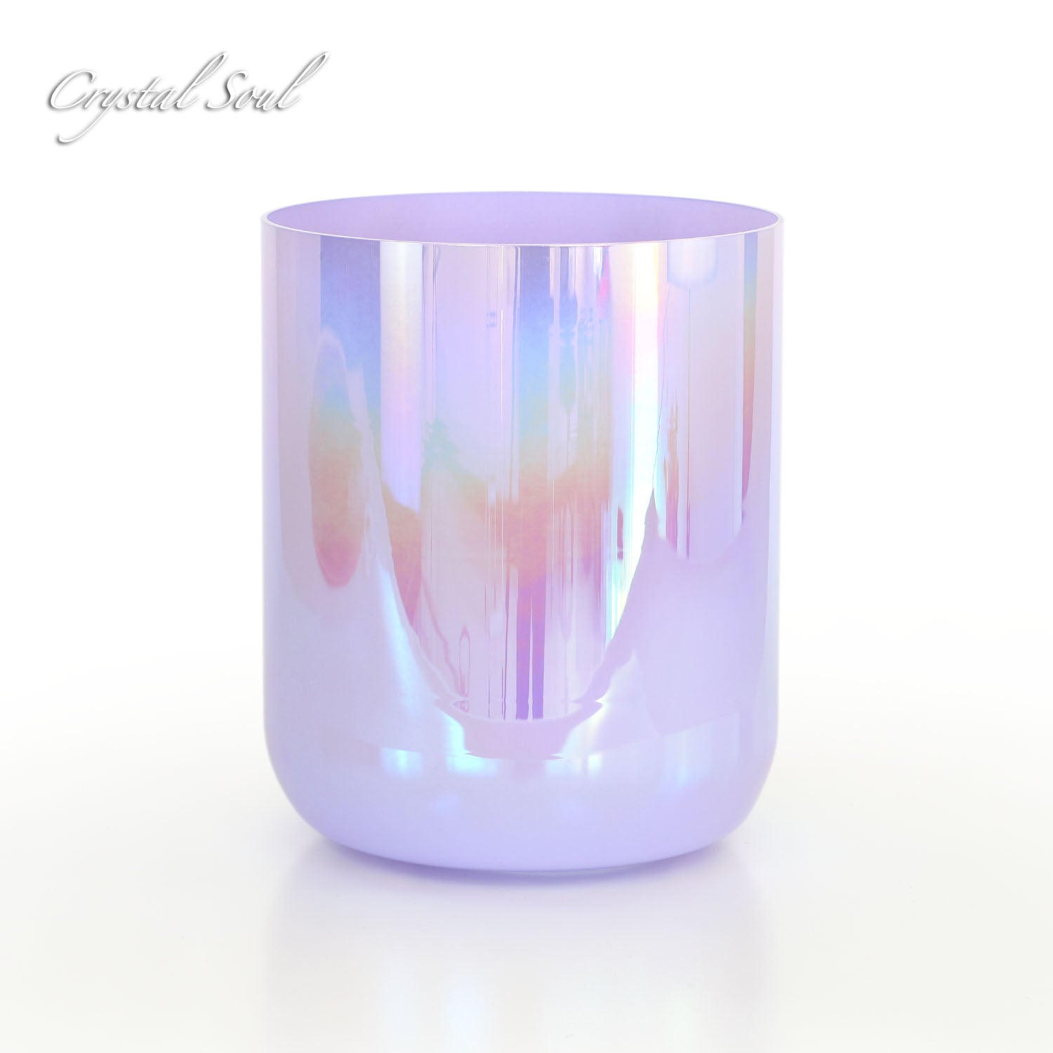 Crystal Soul Light Purple Aurora Gradient Alchemy Crystal Bowl