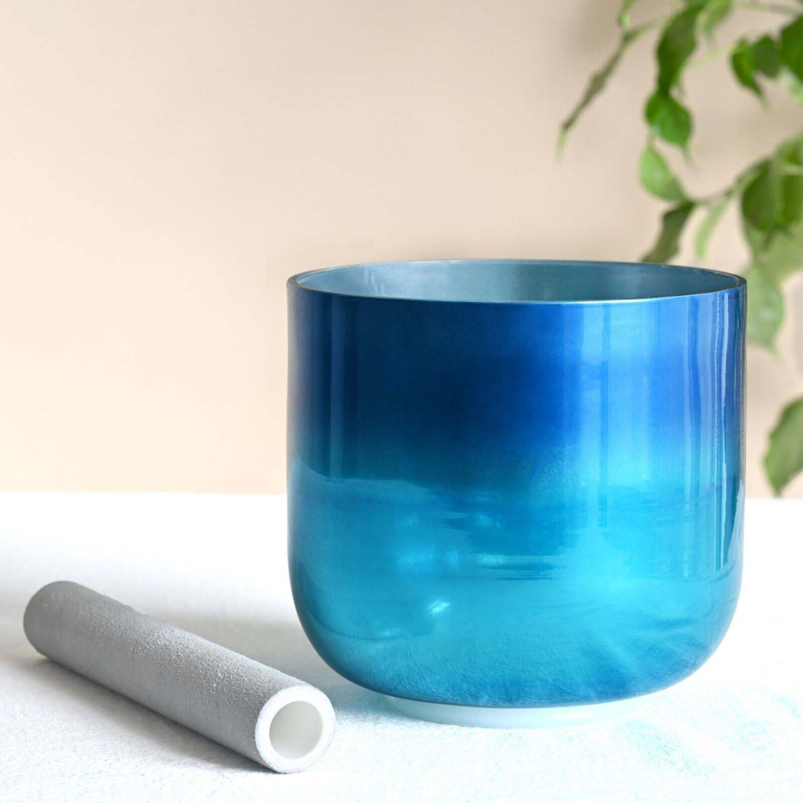 Navy Gradient Titanium Quartz Crystal Singing Bowl