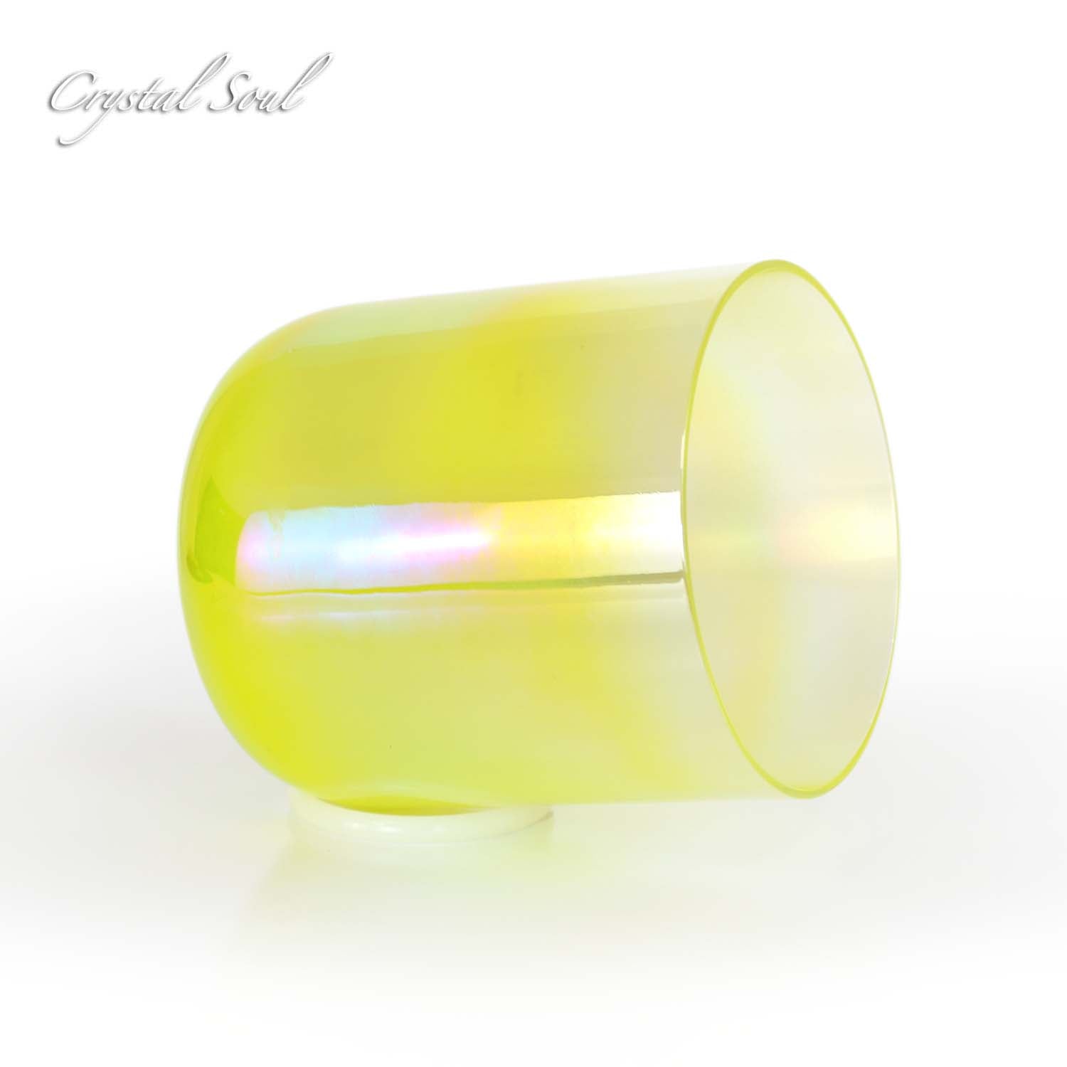 Crystal Soul Yellow Clear Gradient Alchemy Crystal Bowl