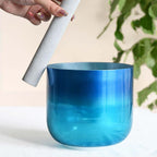Navy Gradient Titanium Quartz Crystal Singing Bowl