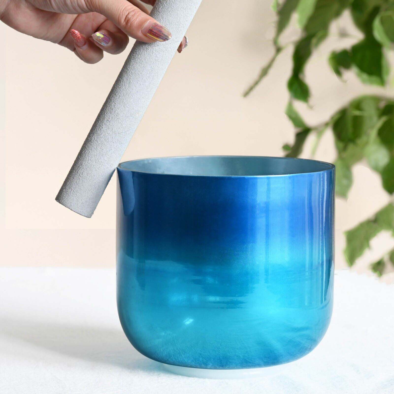 Navy Gradient Titanium Quartz Crystal Singing Bowl