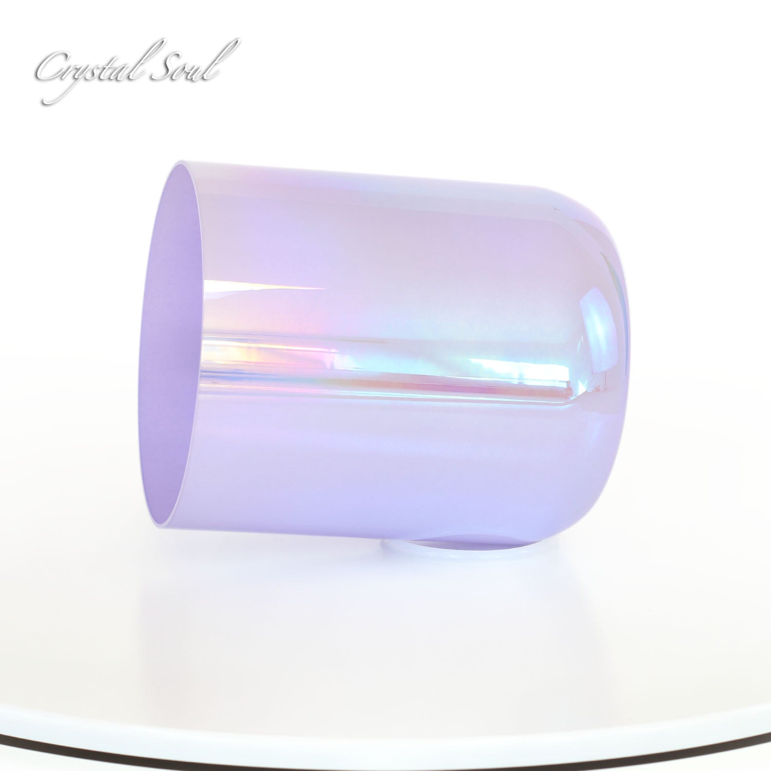 Crystal Soul Light Purple Aurora Gradient Alchemy Crystal Bowl