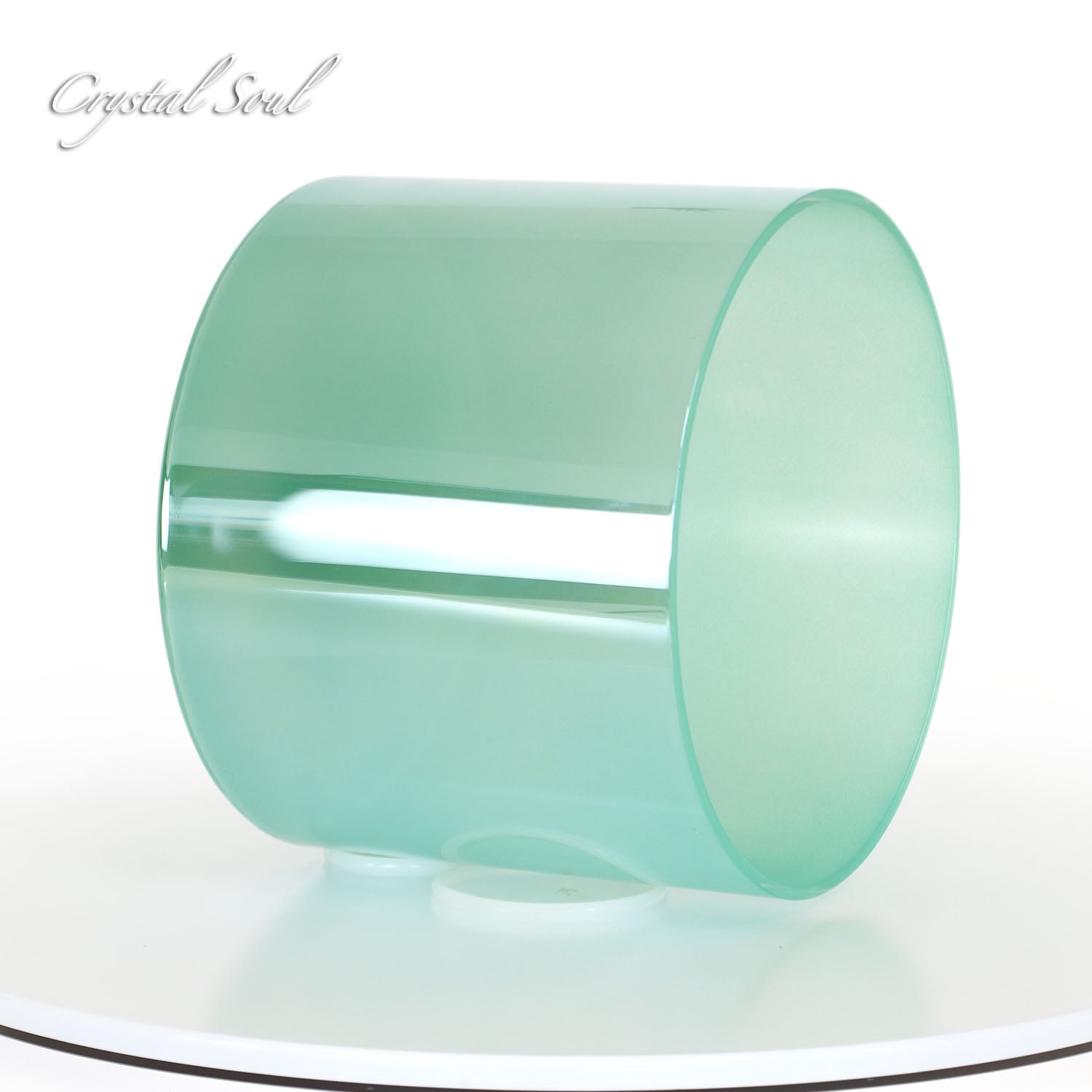 Crystal Soul Teal Laser Clear Alchemy Crystal Bowl