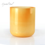 Crystal Soul Orange Tie-Dye Alchemy Crystal Bowl