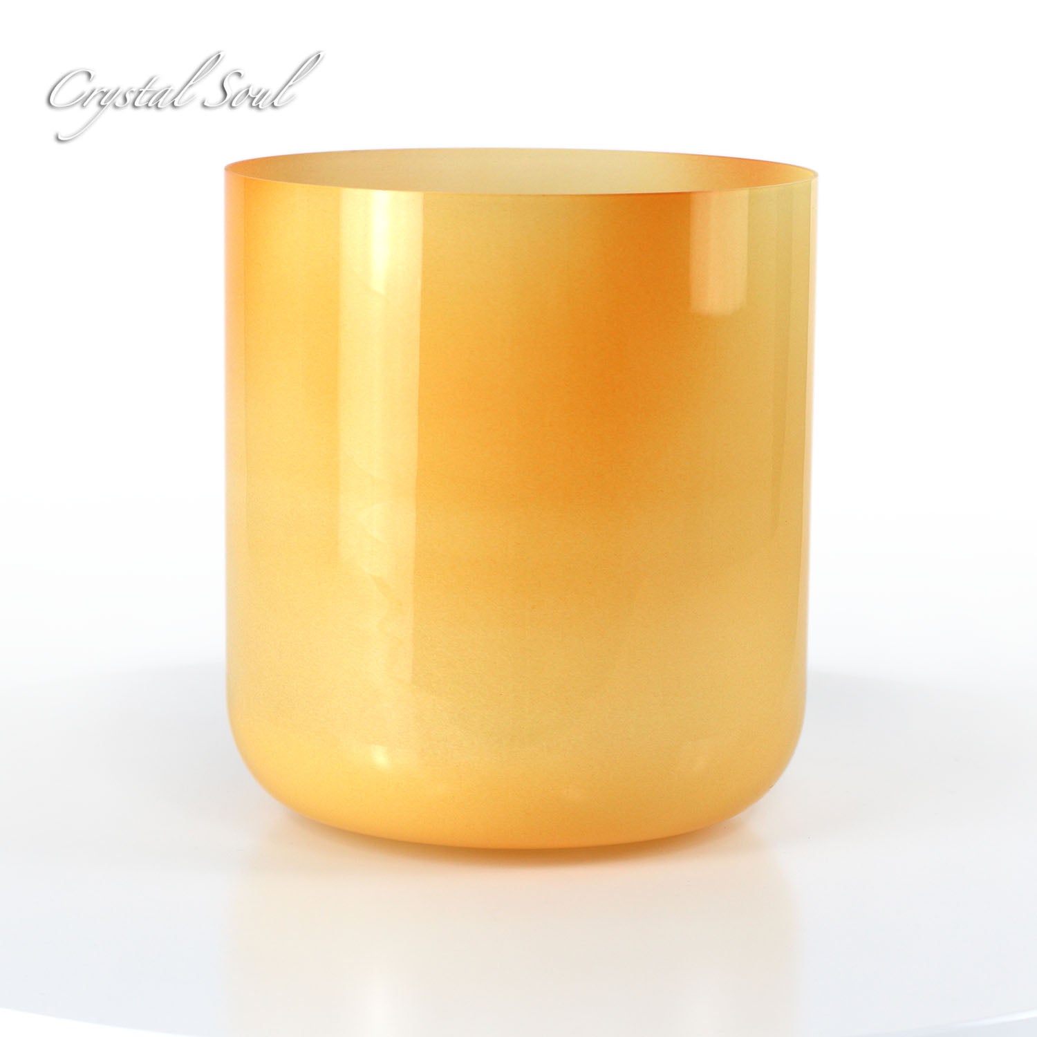 Crystal Soul Orange Tie-Dye Alchemy Crystal Bowl