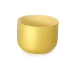 Crystal Soul Gold Frosted Quartz Crystal Singing Bowl