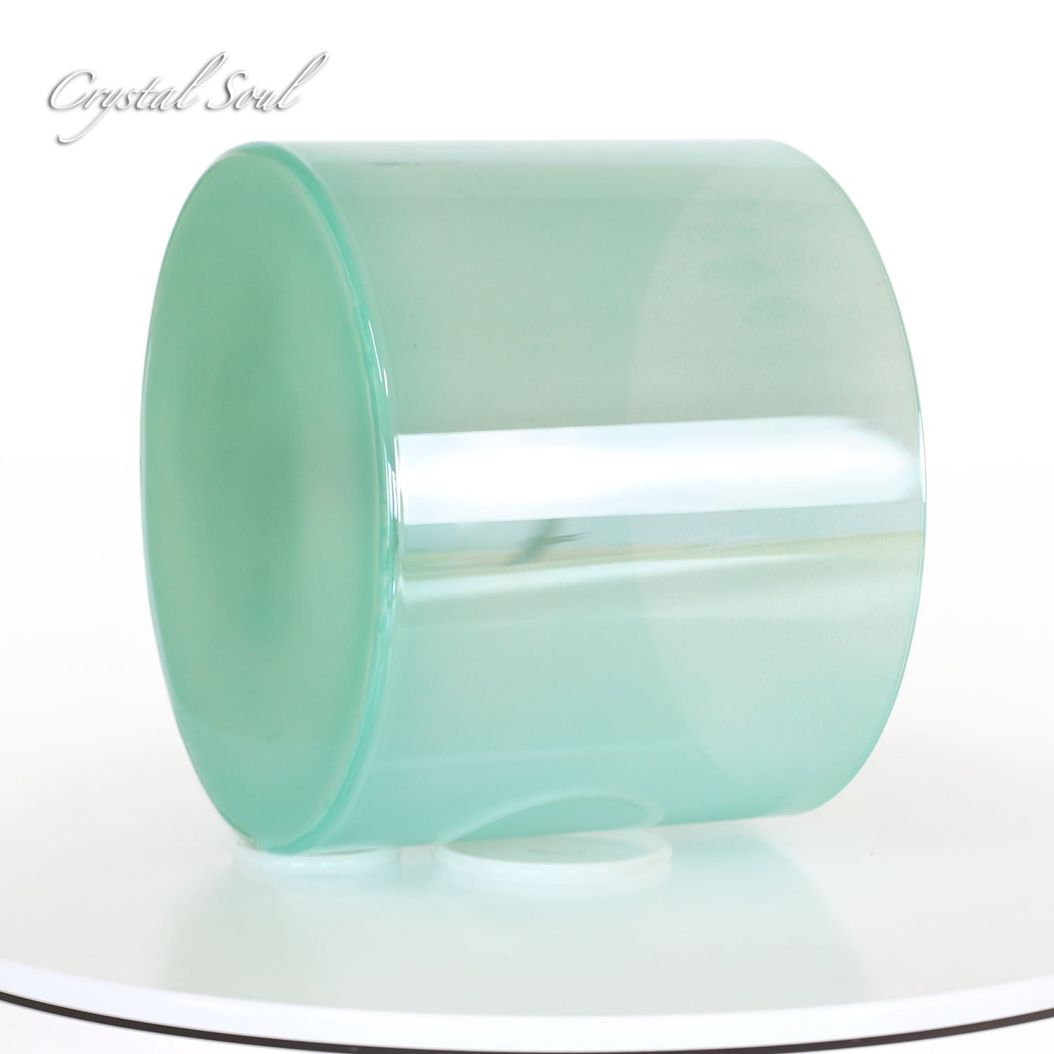 Crystal Soul Teal Laser Clear Alchemy Crystal Bowl