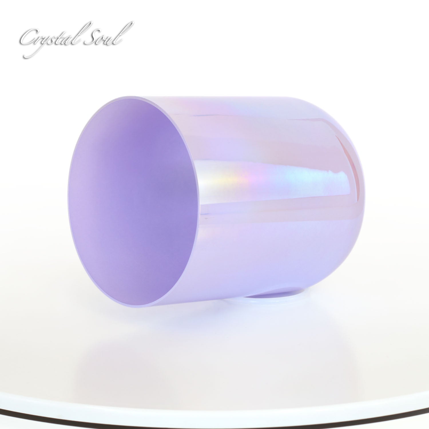 Crystal Soul Light Purple Aurora Gradient Alchemy Crystal Bowl