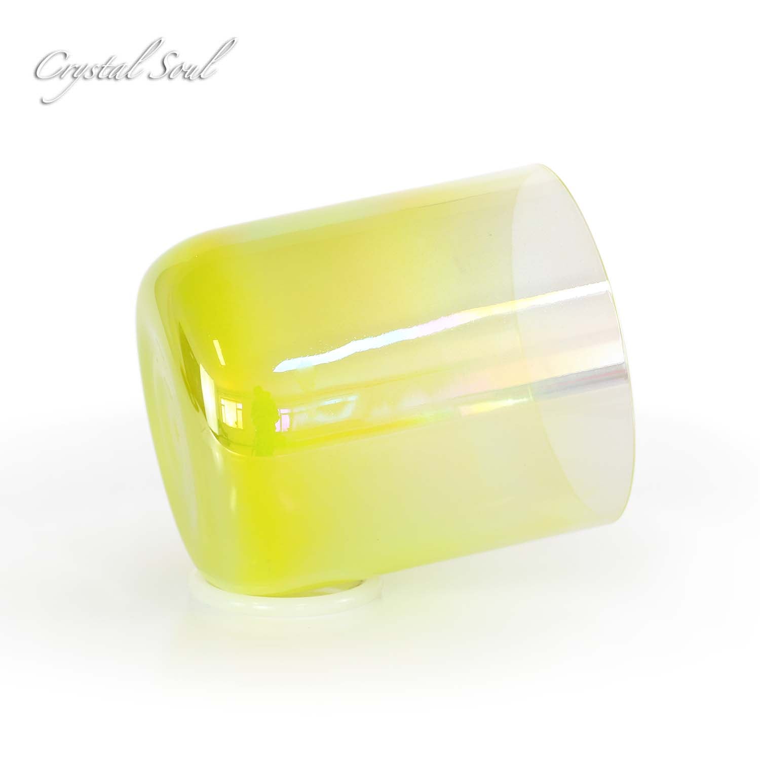 Crystal Soul Yellow Clear Gradient Alchemy Crystal Bowl