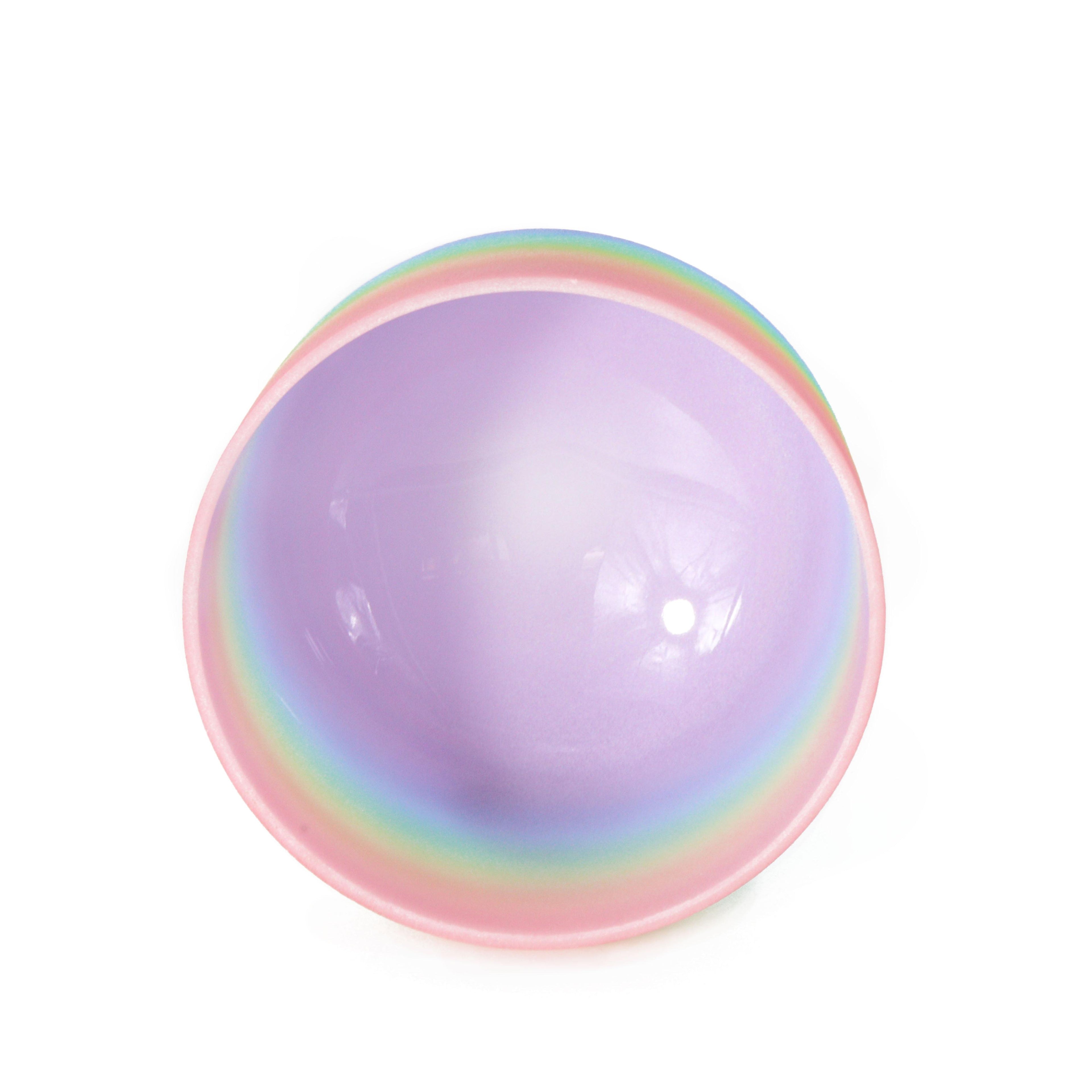 Crystal Soul Rainbow Colorful Gradient Frosted Quartz Crystal Singing Bowl