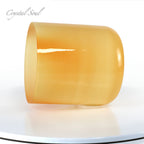 Crystal Soul Orange Tie-Dye Alchemy Crystal Bowl