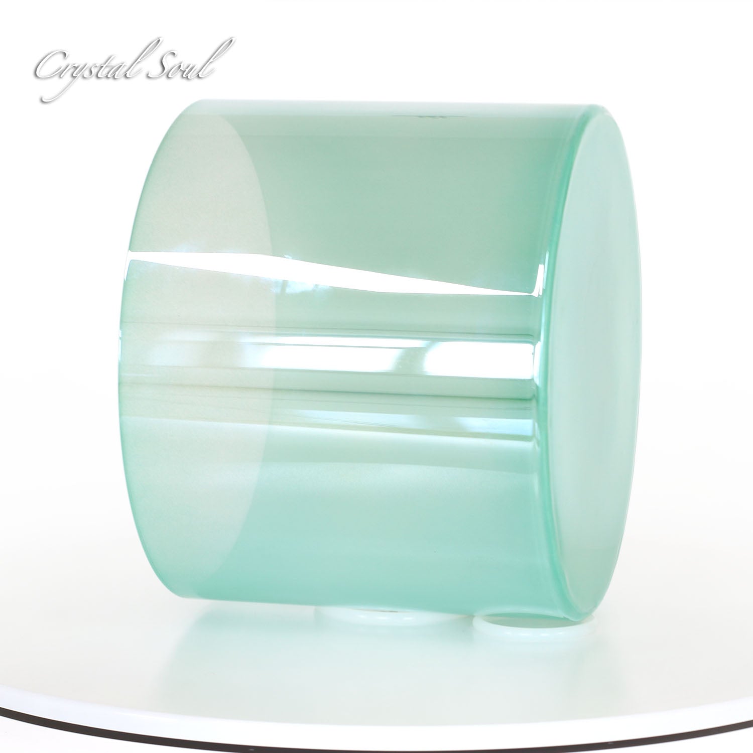 Crystal Soul Teal Laser Clear Alchemy Crystal Bowl