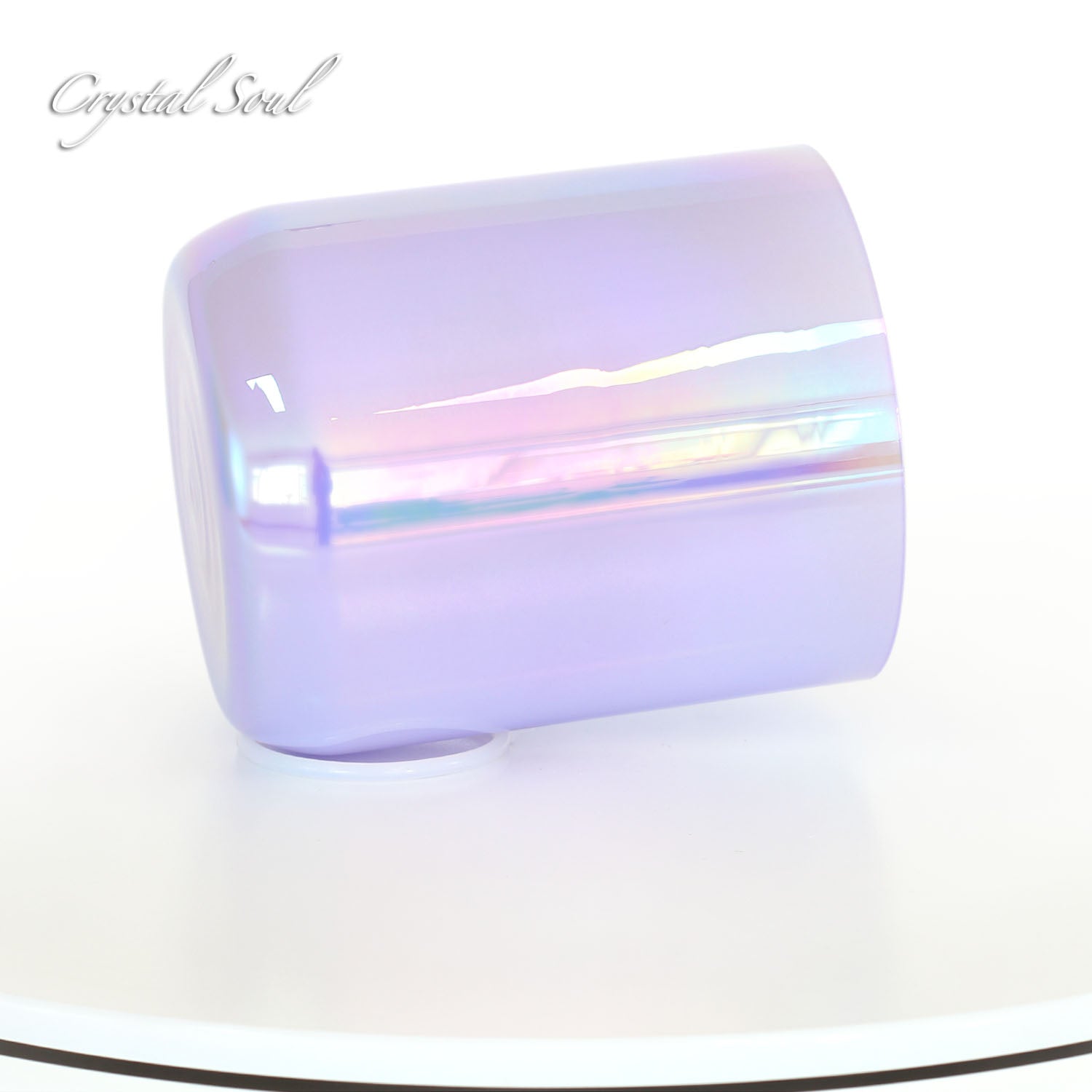 Crystal Soul Light Purple Aurora Gradient Alchemy Crystal Bowl