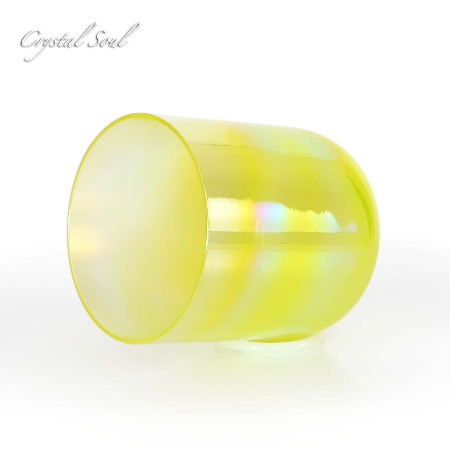 Crystal Soul Yellow Clear Gradient Alchemy Crystal Bowl