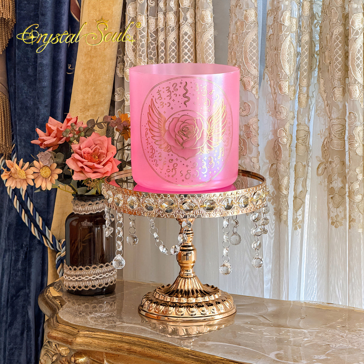 Crystal Soul Rosa Seraphina Alchemy Crystal Bowl