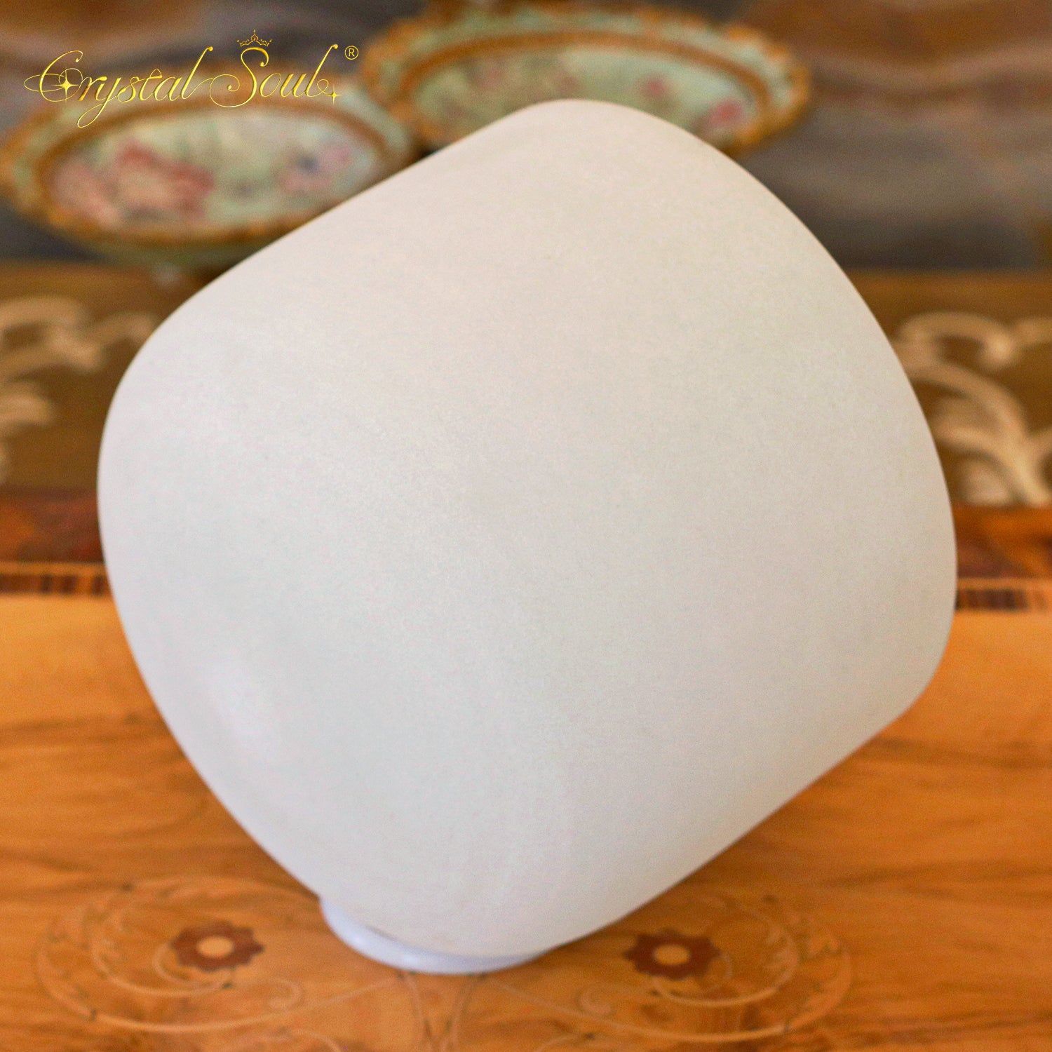 Crystal Soul Yellow Gray High Quality Original Mineral Frosted Crystal Singing Bowls