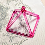 Crystal Soul Rose Pink Mini Crystal Pyramid