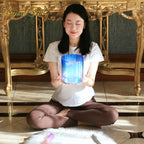 Crystal Soul Indigo Clear Gradient Alchemy Crystal Bowl