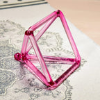 Crystal Soul Rose Pink Mini Crystal Pyramid