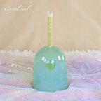 Crystal Soul Green Handheld Crystal Bowl Customizable Octave 3rd 4th
