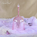 Crystal Soul Pink Pearl Handheld Crystal Bowl Customizable Octave 3rd 4th