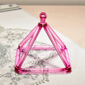Crystal Soul Rose Pink Mini Crystal Pyramid