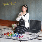 Crystal Soul Set of 8 Colored Crystal Tuning Forks