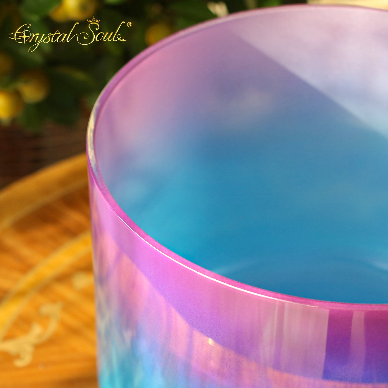 Crystal Soul New Gradient Azure-Pink Alchemy Crystal Bowl