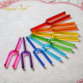 Crystal Soul Set of 8 Colored Crystal Tuning Forks