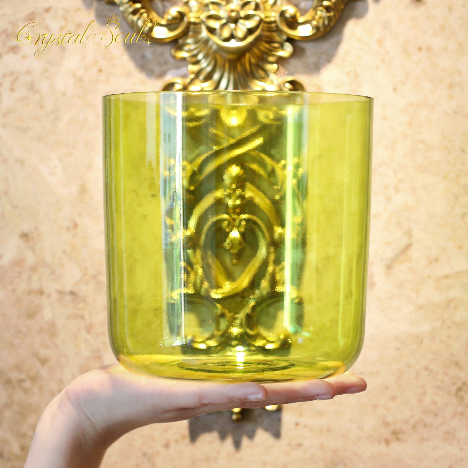 Crystal Soul Green Apple Clear Alchemy Crystal Bowl