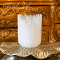 Crystal Soul Spiritual Series Hand Painted White Waterfall Texture Alchemy Crystal Bowl