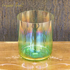Crystal Soul Classic Chakra Clear Gradient Green Alchemy Crystal Bowl