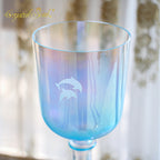 Crystal Soul High Quality Custom Engraved Sky Blue Holy Grail Alchemy Crystal Bowl
