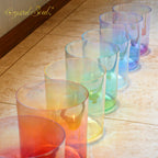 Crystal Soul Classic 7"-8.5" Chakra Alchemy Crystal Singing Bowl Set