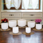 Crystal Soul High Quality Classic White Frosted Crystal Bowl Set