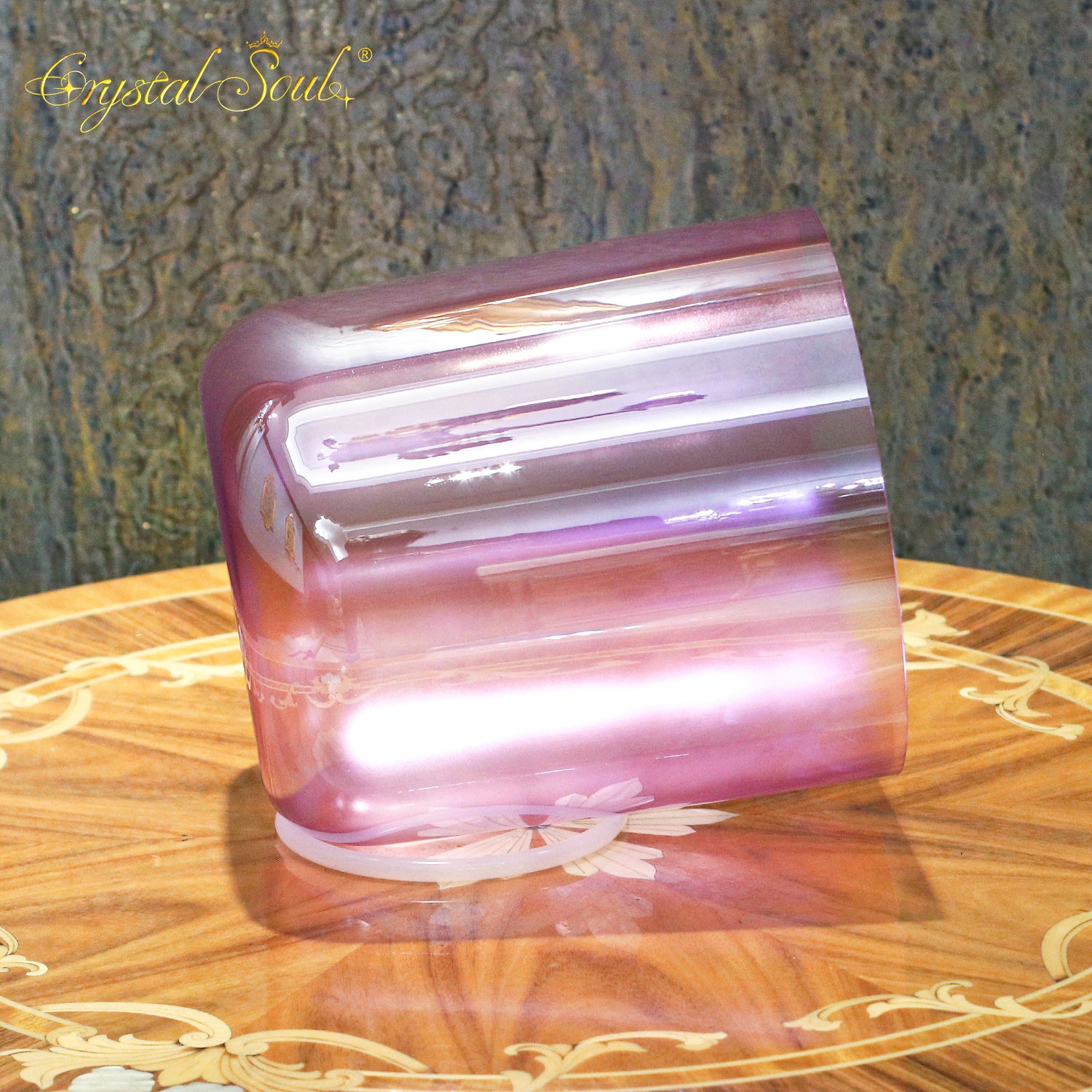 Crystal Soul Pearl Purple Alchemy Crystal Bowl