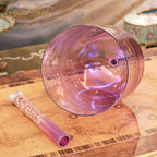 Crystal Soul Amethyst Handle Purple Gradient Aurora Crystal Handle Bowl