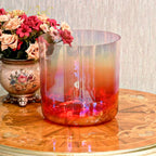 Crystal Soul Classic Chakra Clear Gradient Red Alchemy Crystal Bowl