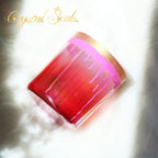Crystal Soul Spiritual Series Crimson Flame Gilded Glow Alchemy Crystal Bowl