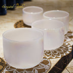 Crystal Soul New Exclusive Design Alchemy Crystal Bowl Harmony Set Precious Metal Alchemy Crystal Bowl