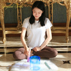 Crystal Soul Indigo Clear Gradient Alchemy Crystal Bowl