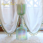 Crystal Soul Green Aurora Double-Headed Holy Chalice Alchemy Crystal Bowl
