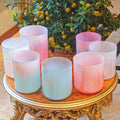 Crystal Soul Superior Design Macaron Pastel Colors Seven Chakra Alchemy Crystal Singing Bowl Harmony Set