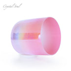 Crystal Soul Pink Clear Gradient Crystal Singing Bowl
