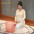 Crystal Soul 14" Rose Nude Pink Alchemy Crystal Bowl